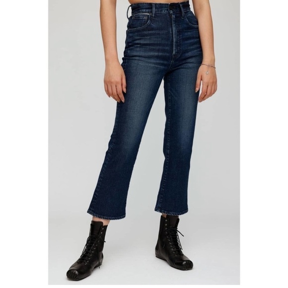 Moussy Denim - Moussy High Rise Emma Cropped Flare Kick Flared Jeans